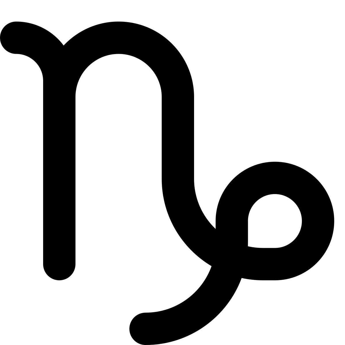 stamp style steinbock icon