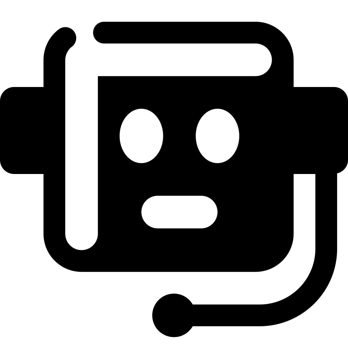 stamp style chatbot icon