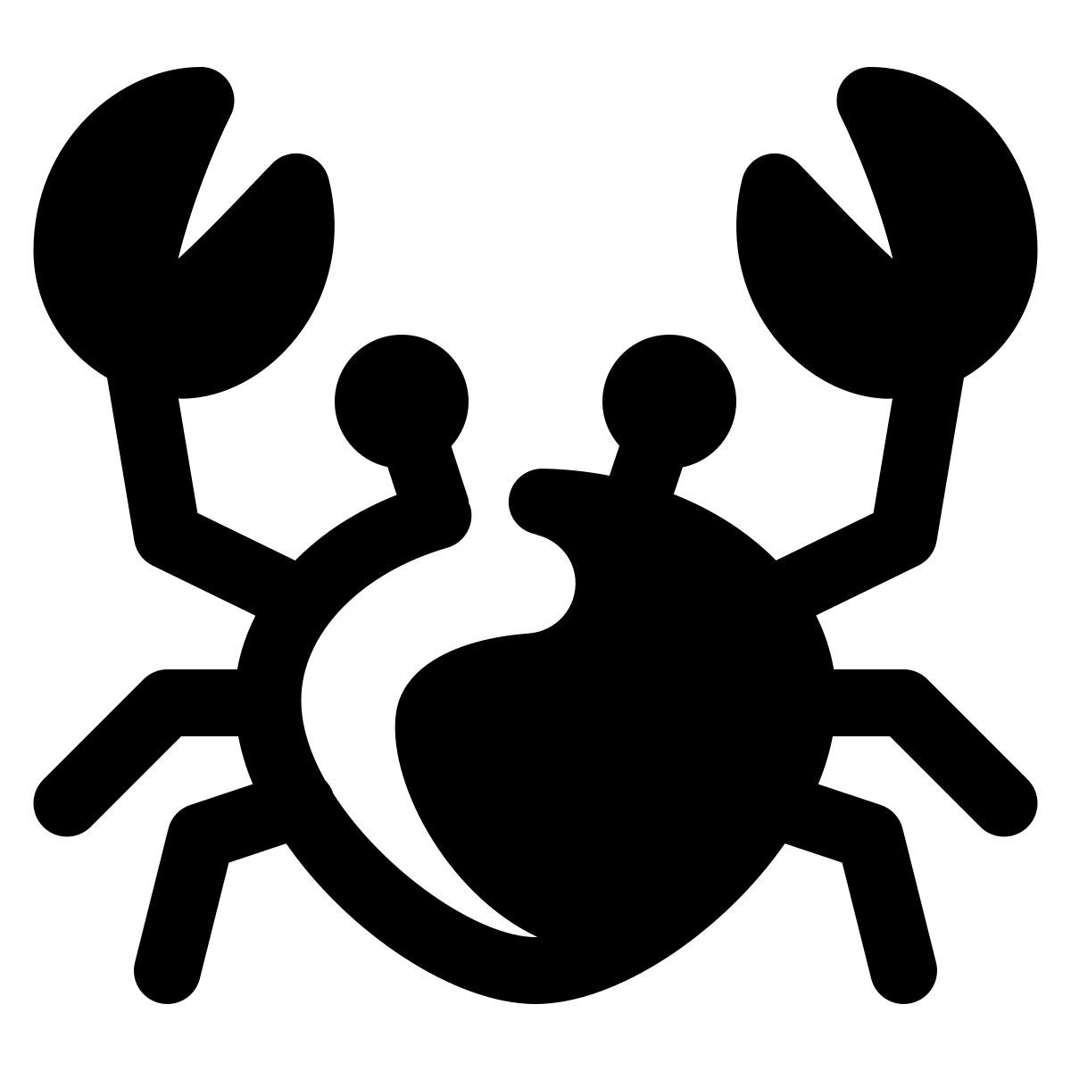 stamp style crab icon