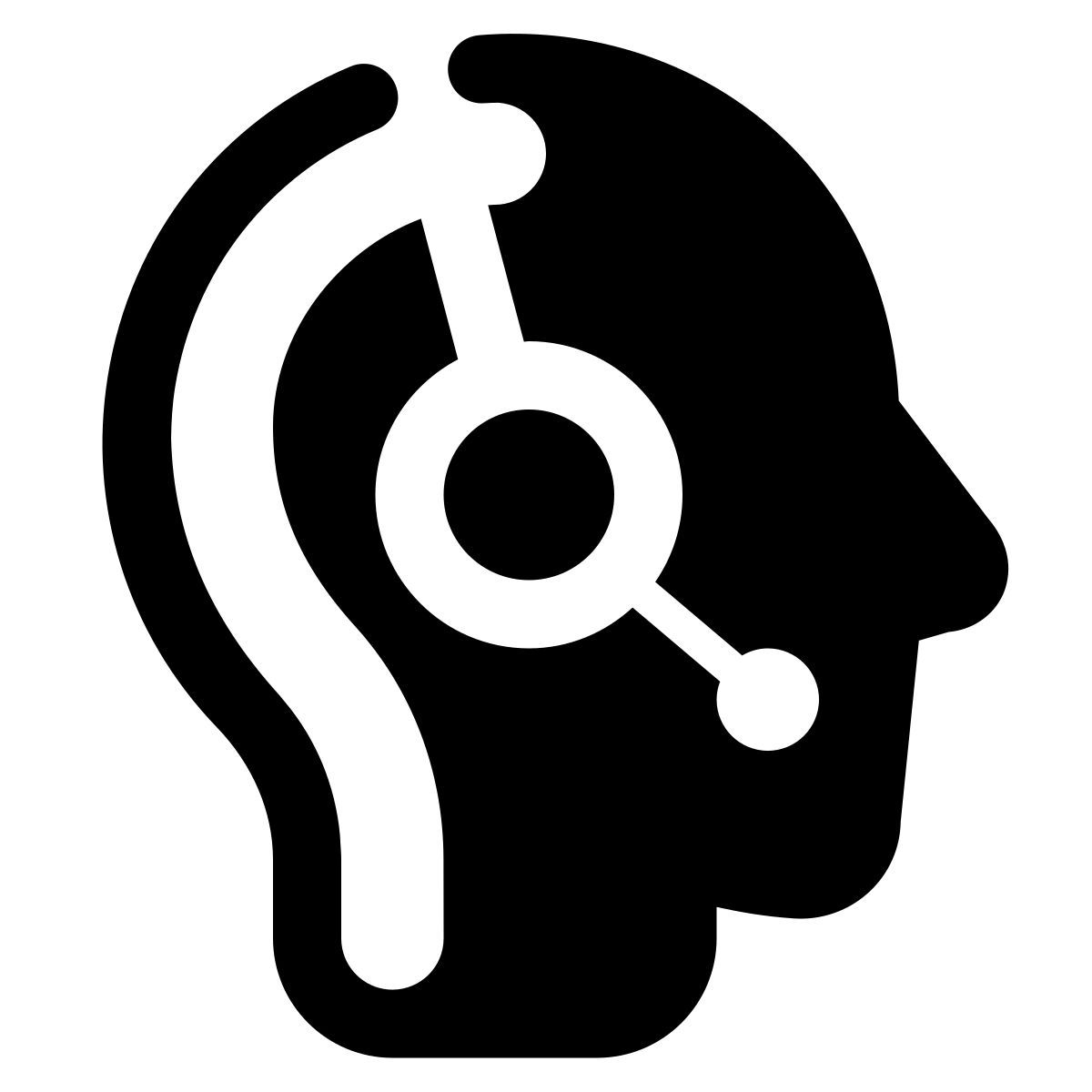 stamp style customer support icon