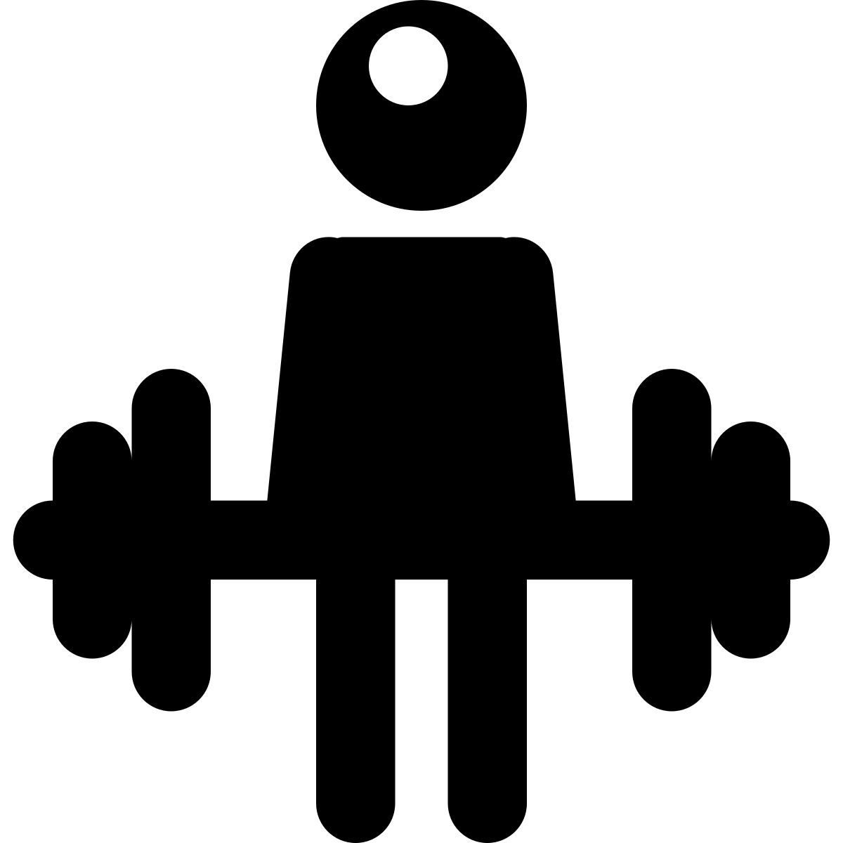 stamp style levantamiento de pesas icon