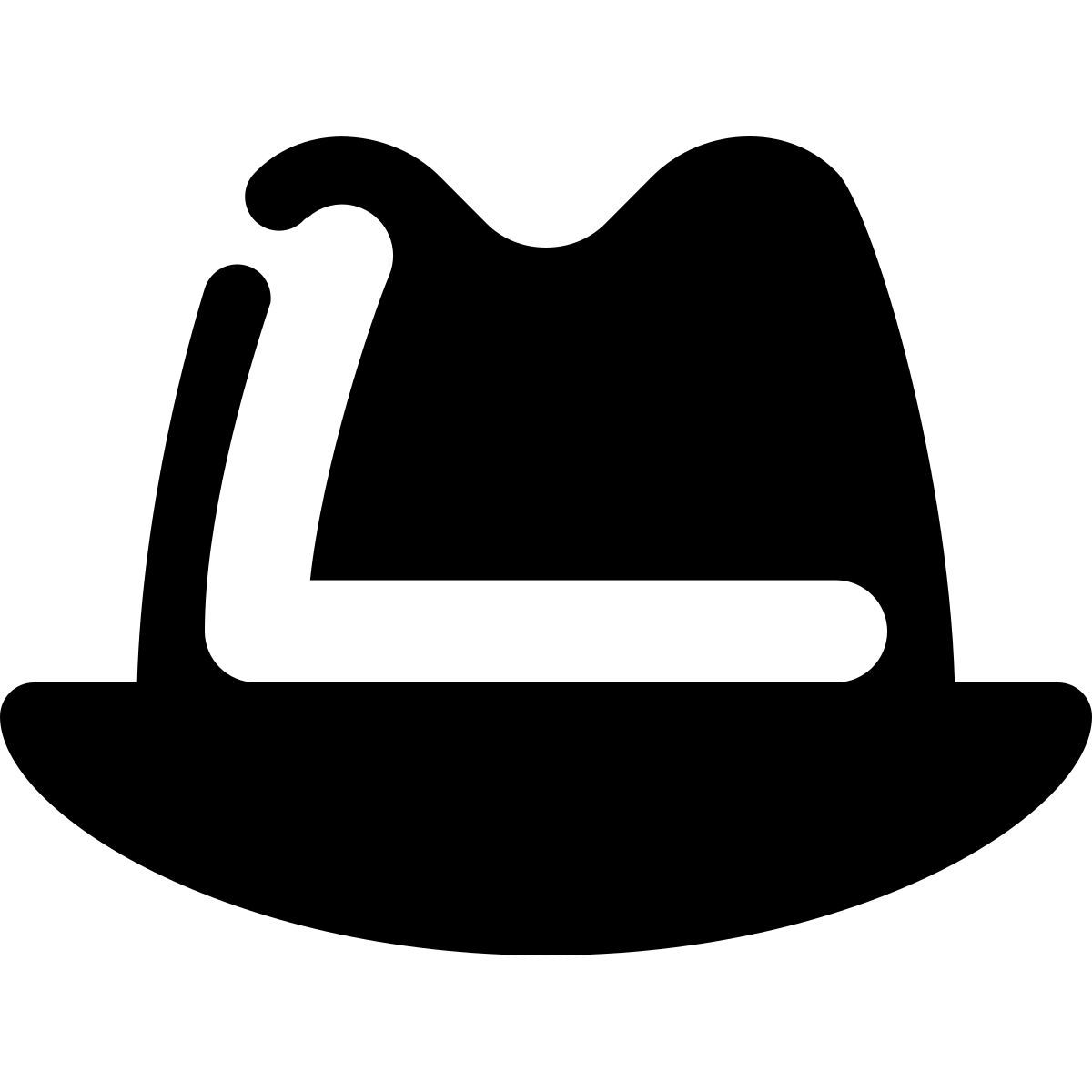 stamp style 侦探帽 icon