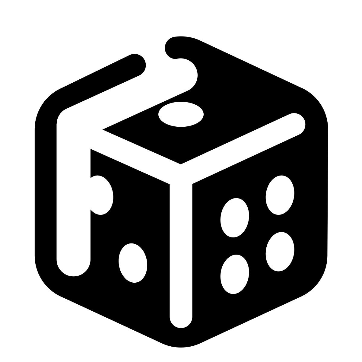 stamp style dice icon