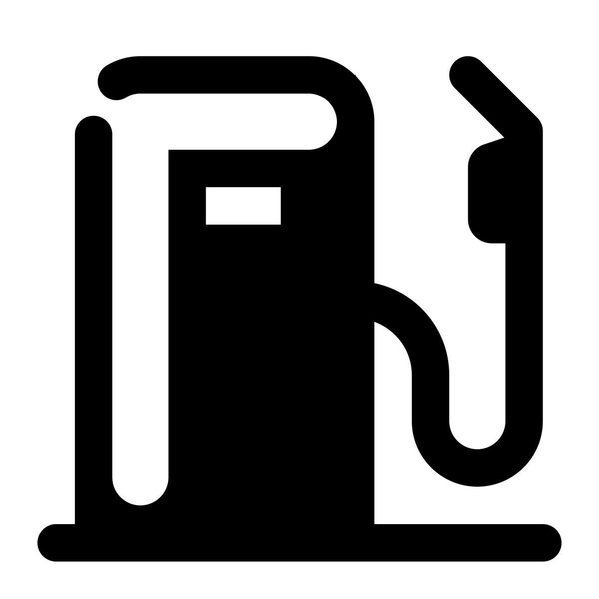 stamp style benzinaio icon