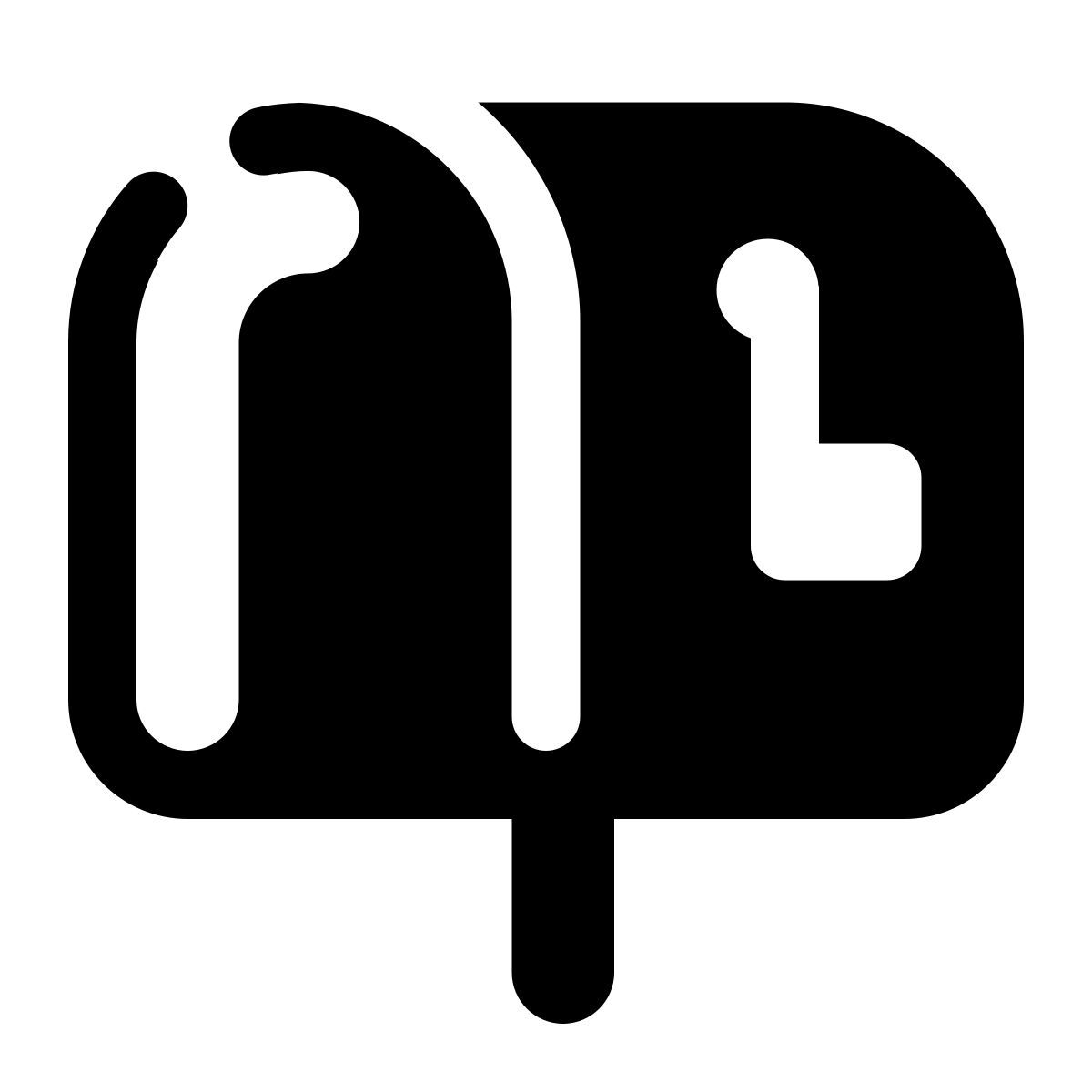 stamp style mailbox icon