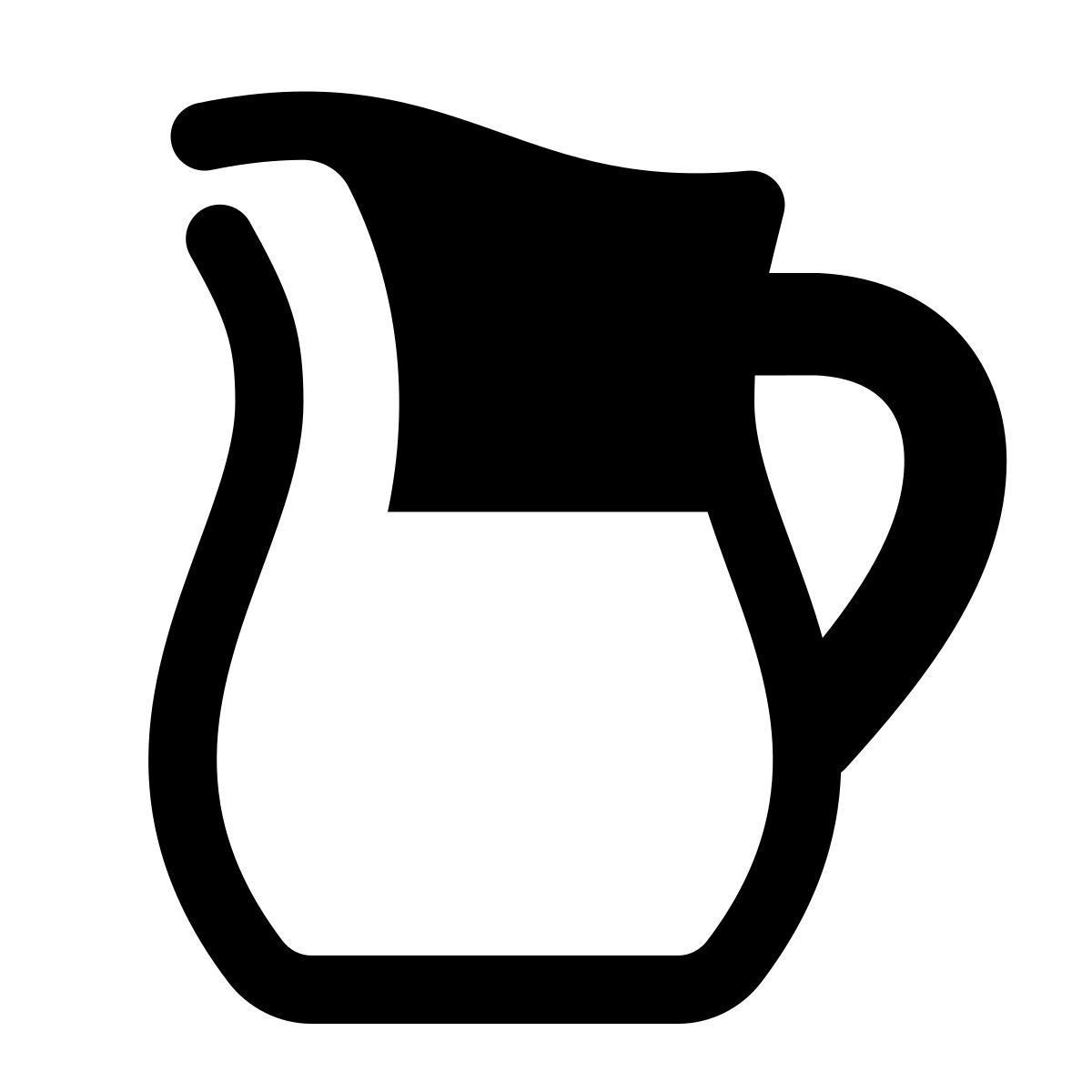 stamp style 牛奶 icon