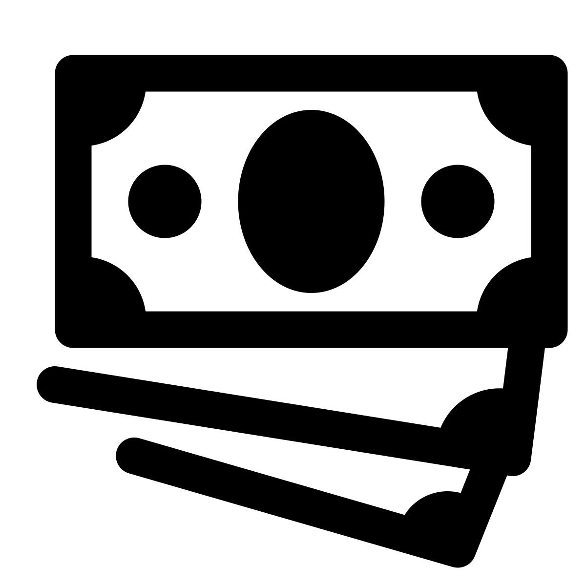 stamp style dinero icon