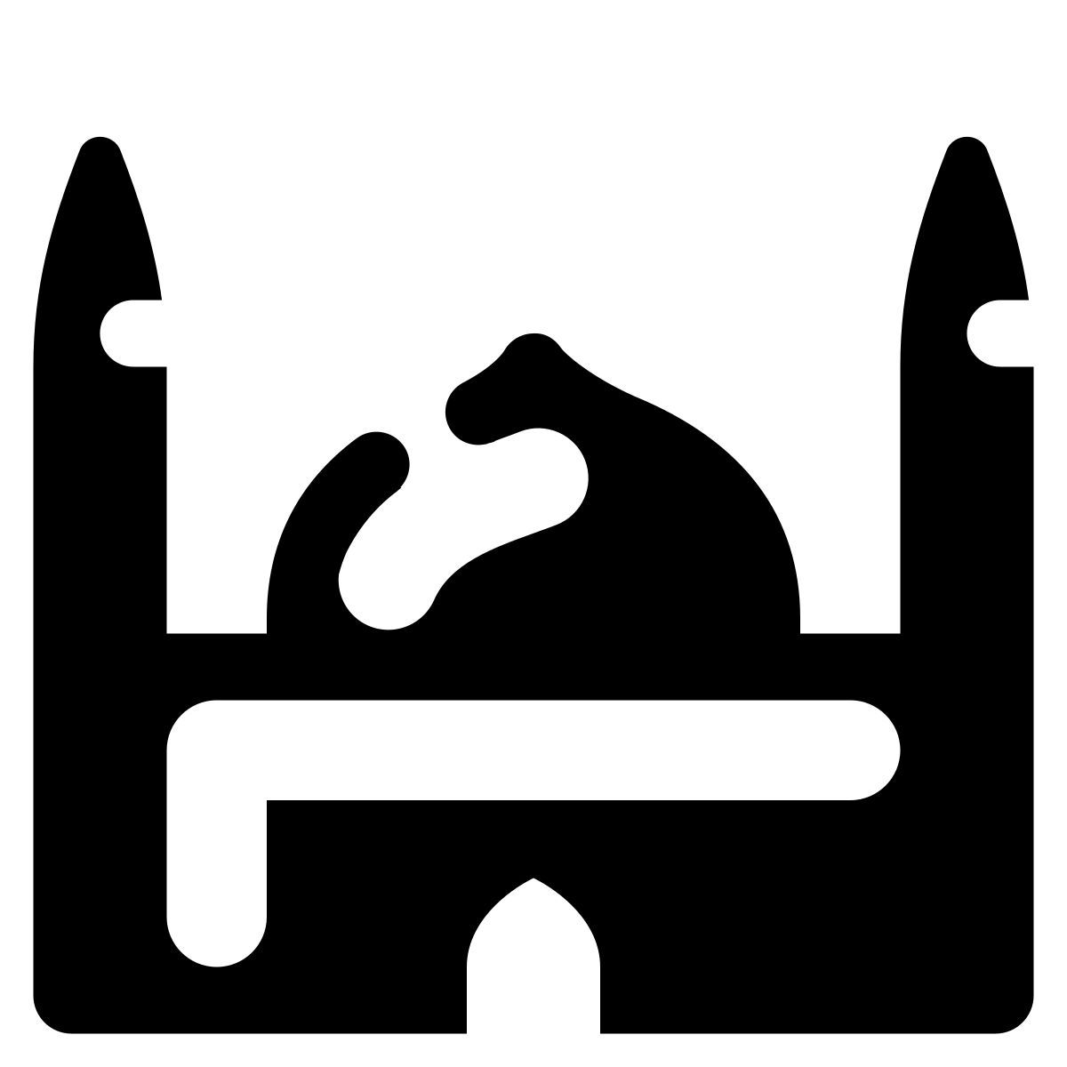 stamp style mezquita icon