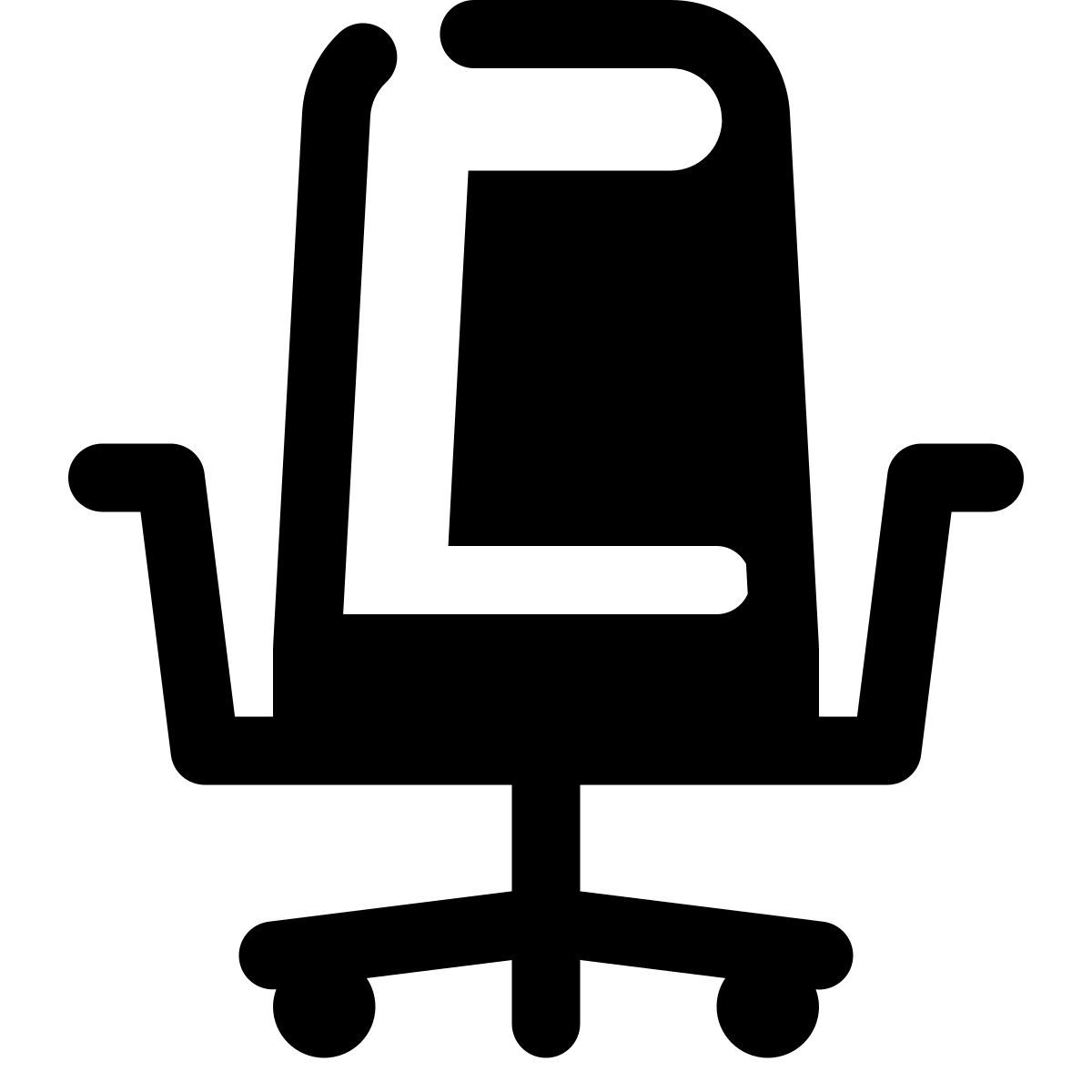 stamp style 사무실 의자 2 icon