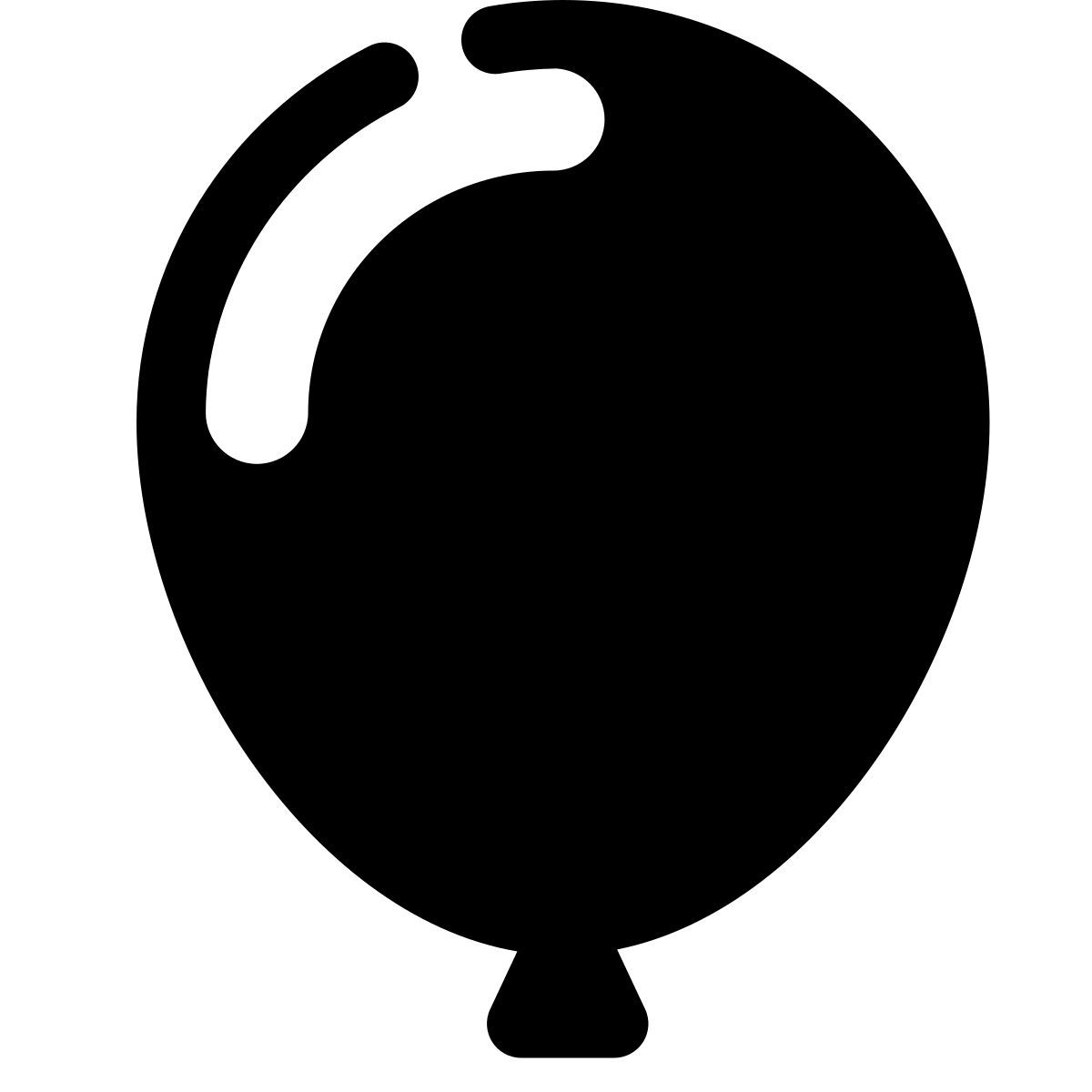 stamp style 聚会气球 icon