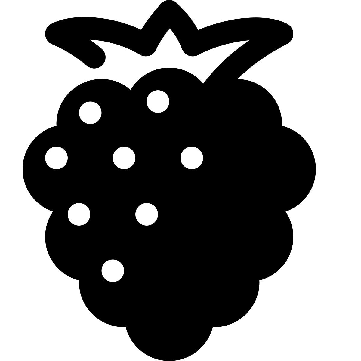 stamp style 산딸기 icon