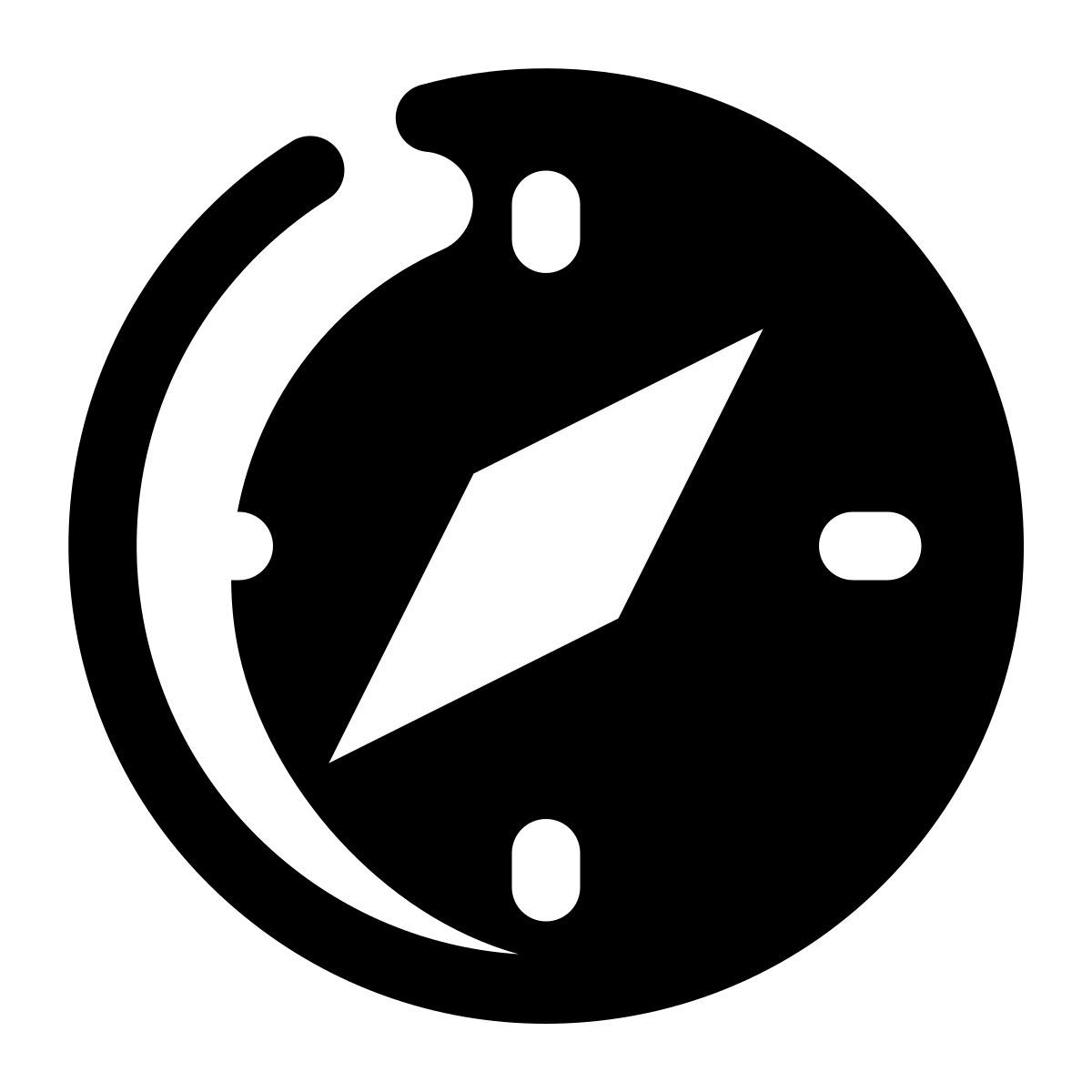 stamp style safari icon