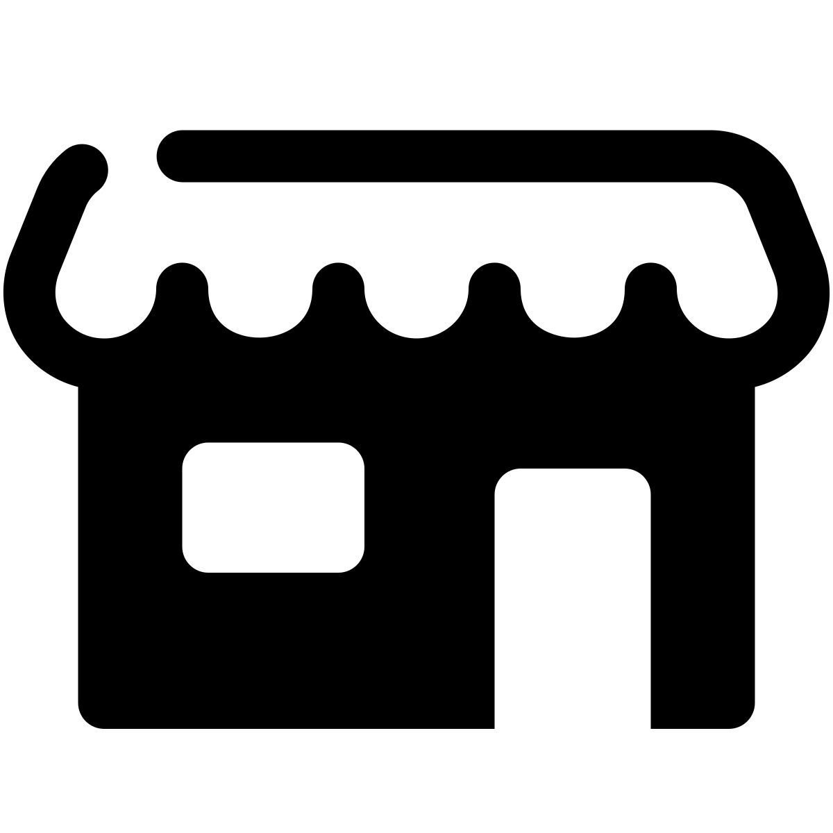 stamp style 가게 icon