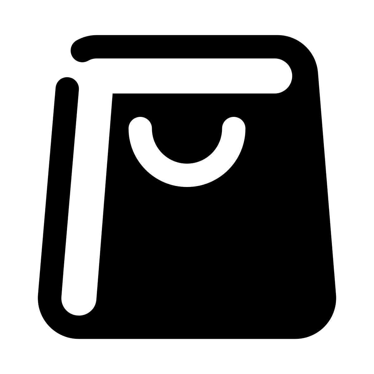 stamp style borsa della spesa icon