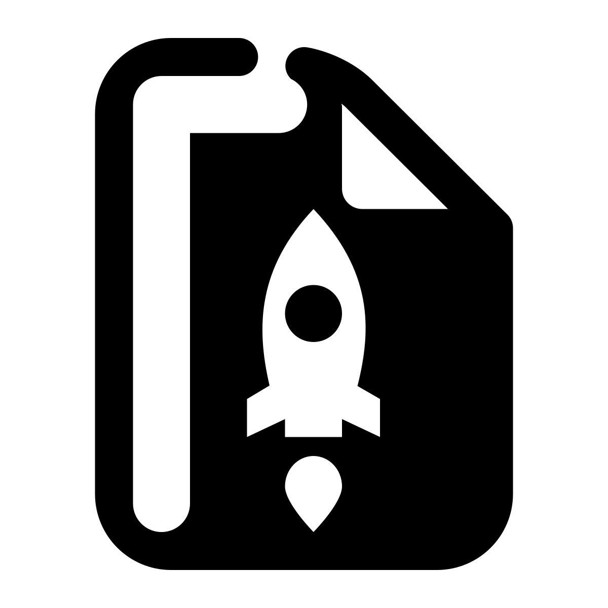stamp style lancé rocket 1 icon