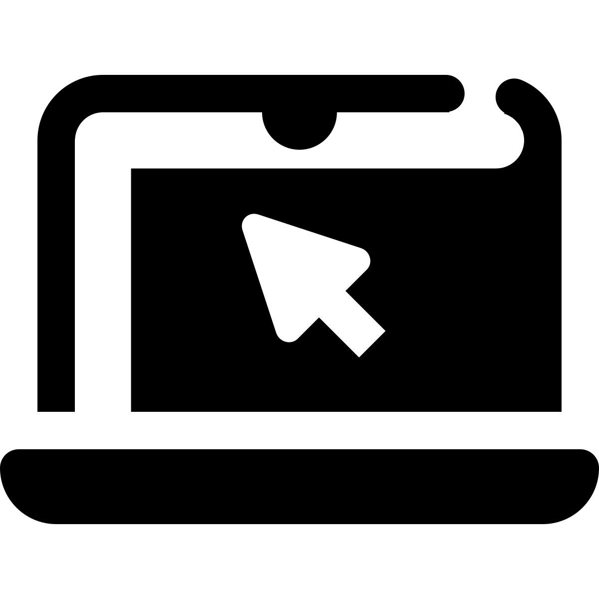 stamp style 휴대용 퍼스널 컴퓨터 icon