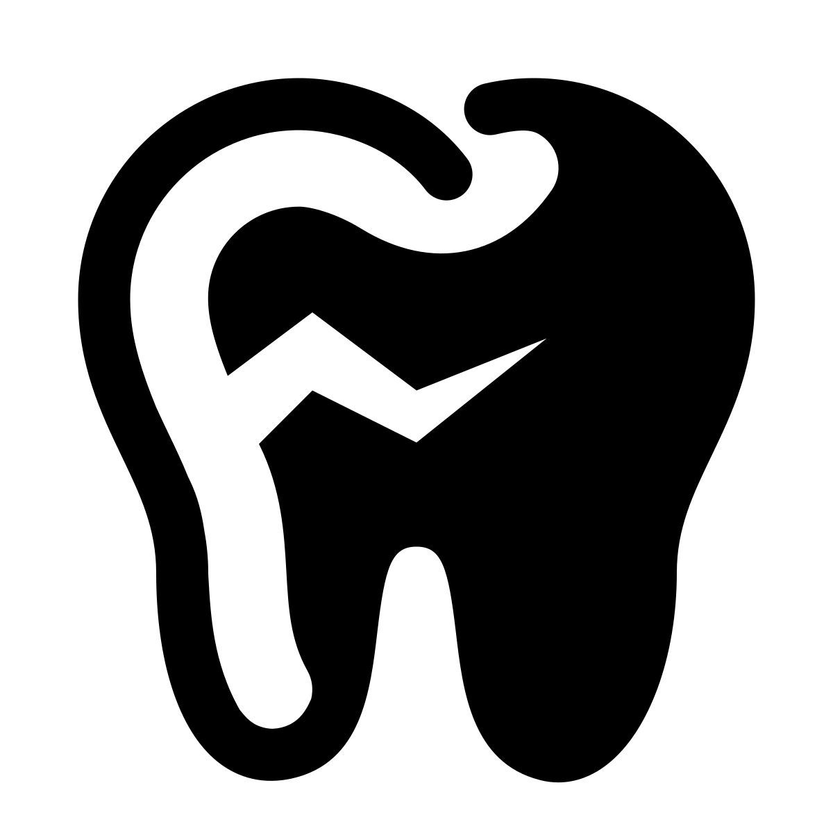 stamp style diente roto icon