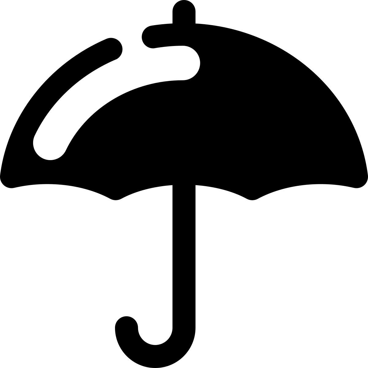 stamp style paraguas icon