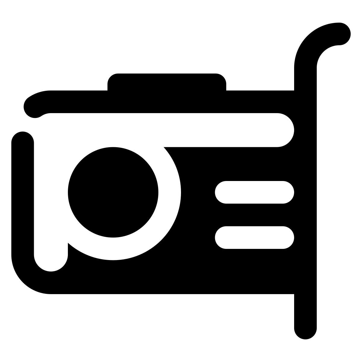stamp style video card icon