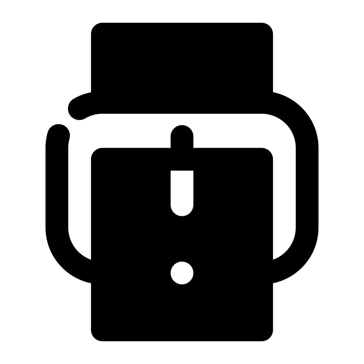 stamp style 시계 버클 icon