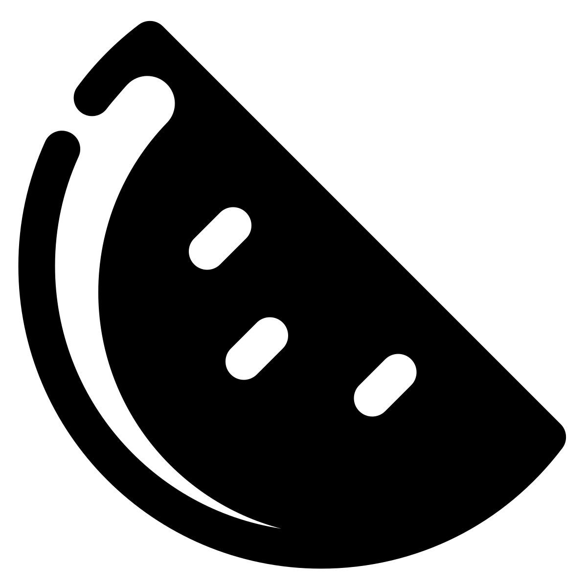 stamp style watermelon icon