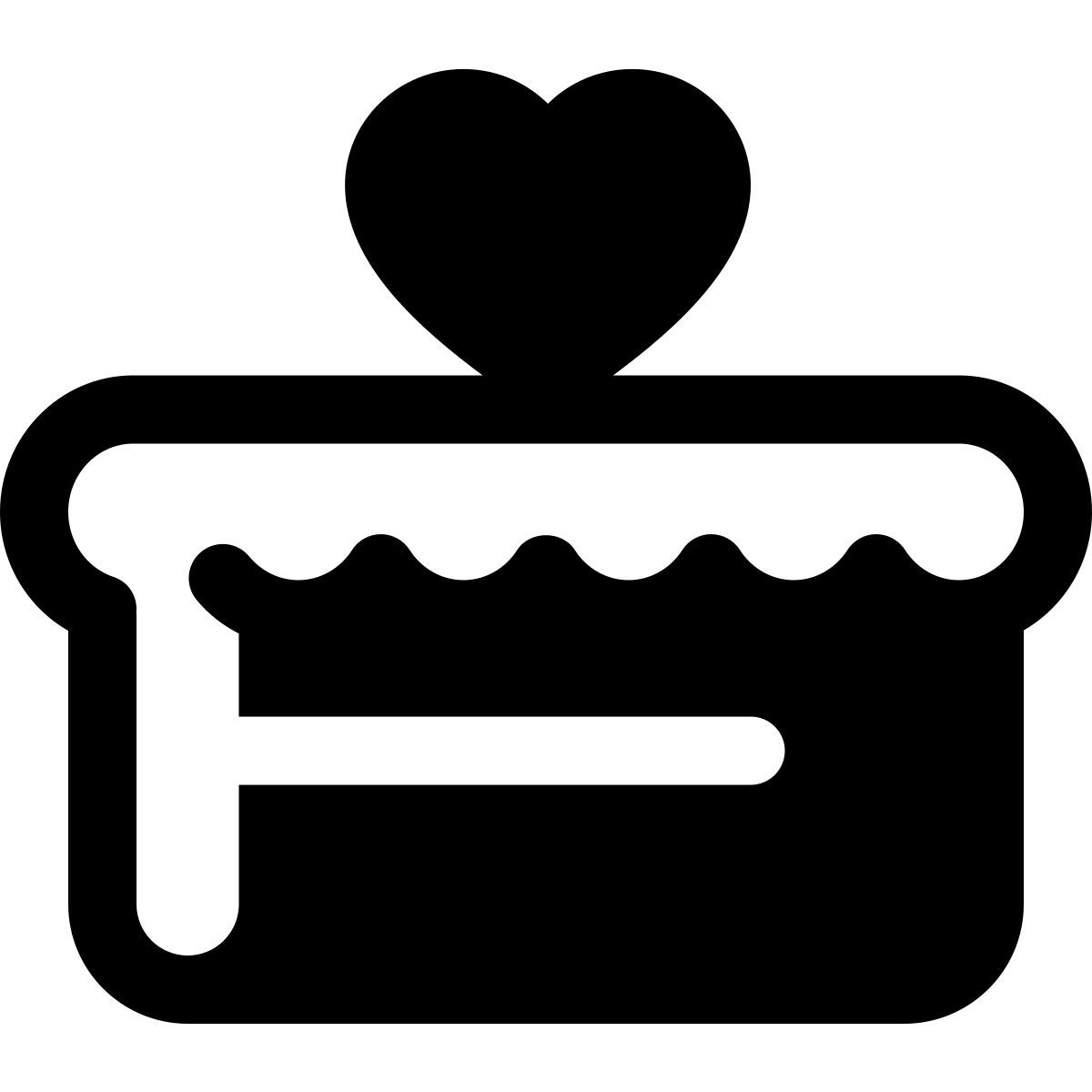 stamp style gâteau de mariage icon