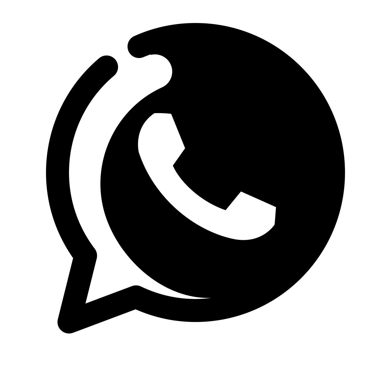 stamp style whatsapp icon