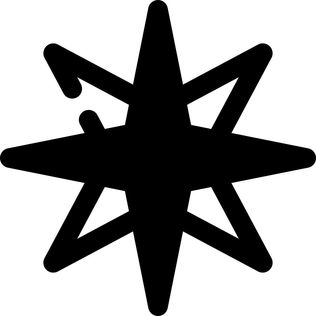 stamp style windrose icon