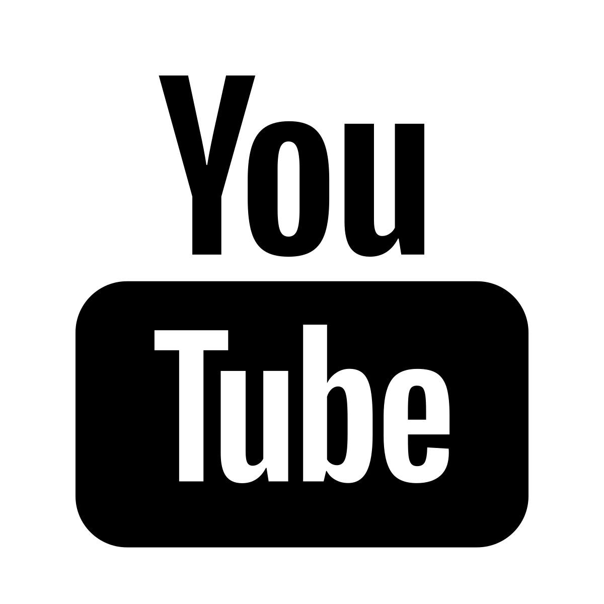 stamp style youtube icon