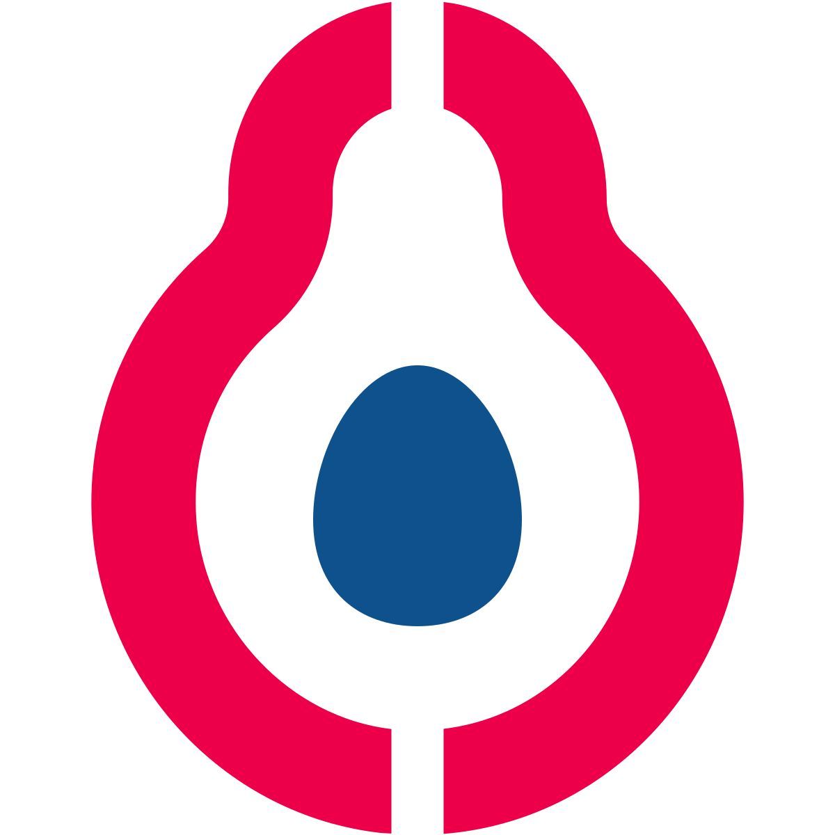 stencil style avocado icon