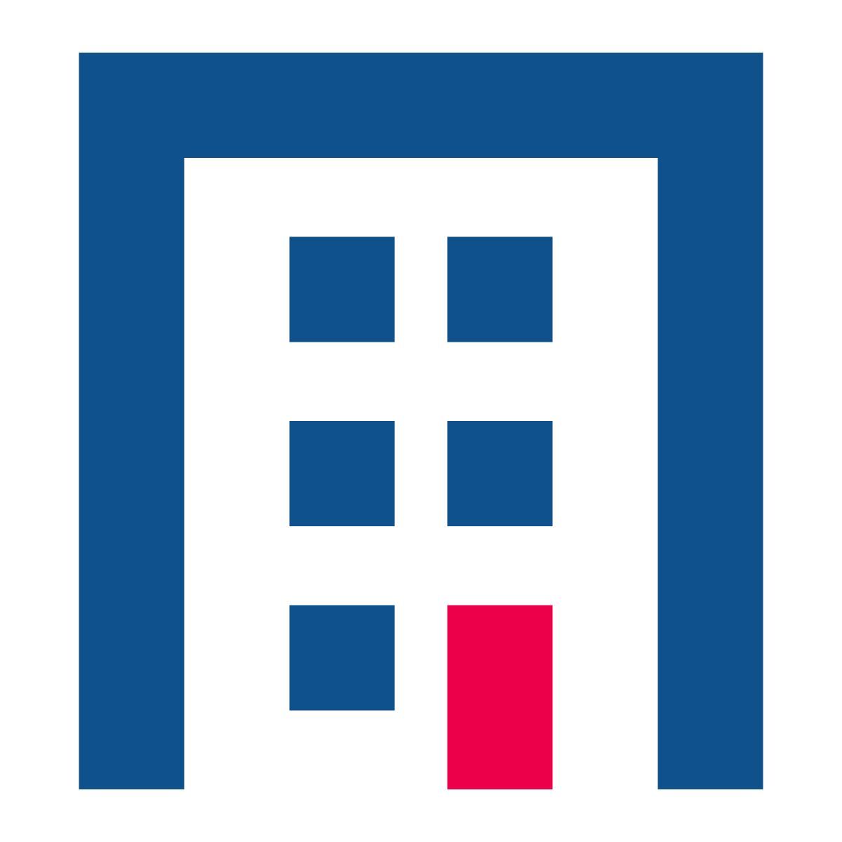 stencil style 건물 icon