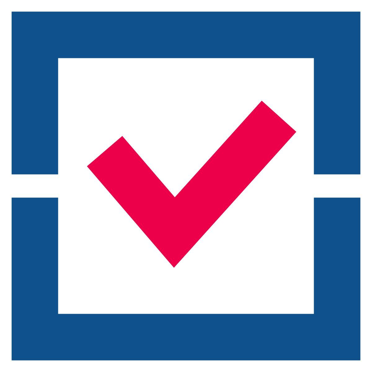 stencil style tick box icon