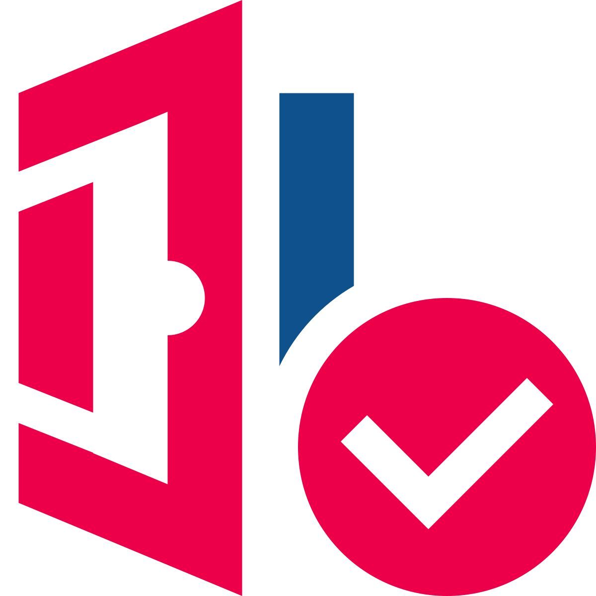 stencil style door sensor checked icon