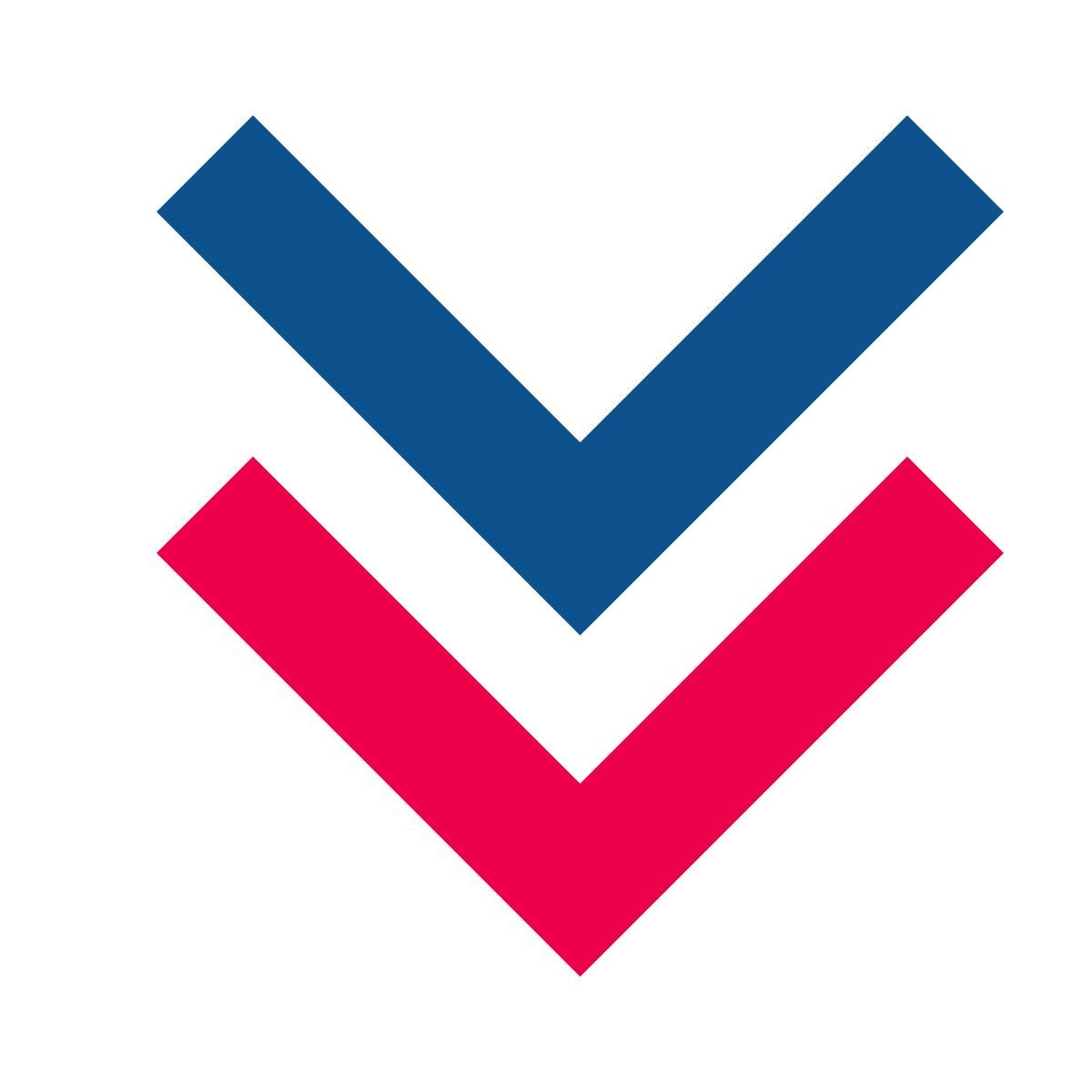 stencil style doppelt runter icon