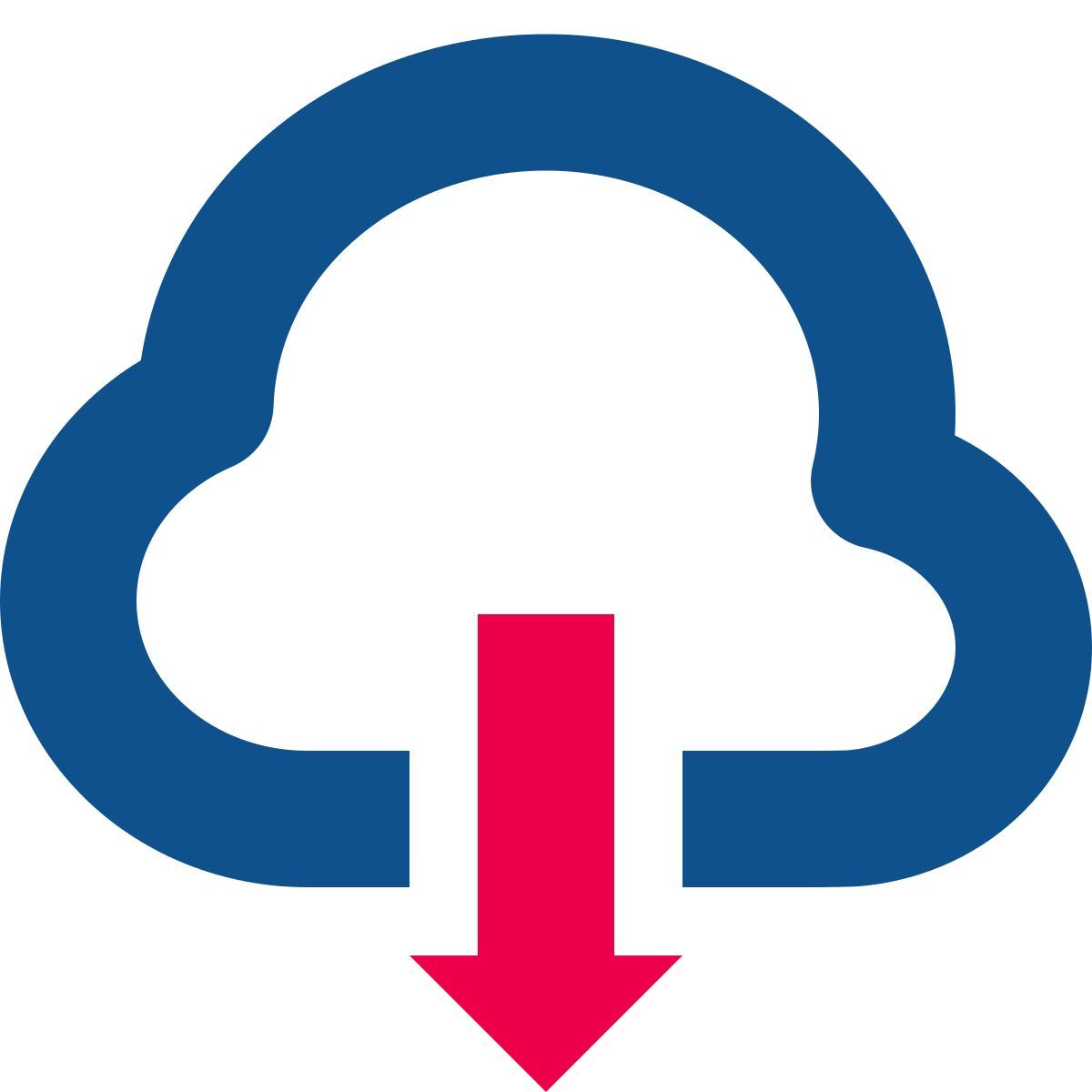 stencil style descargar de la nube icon