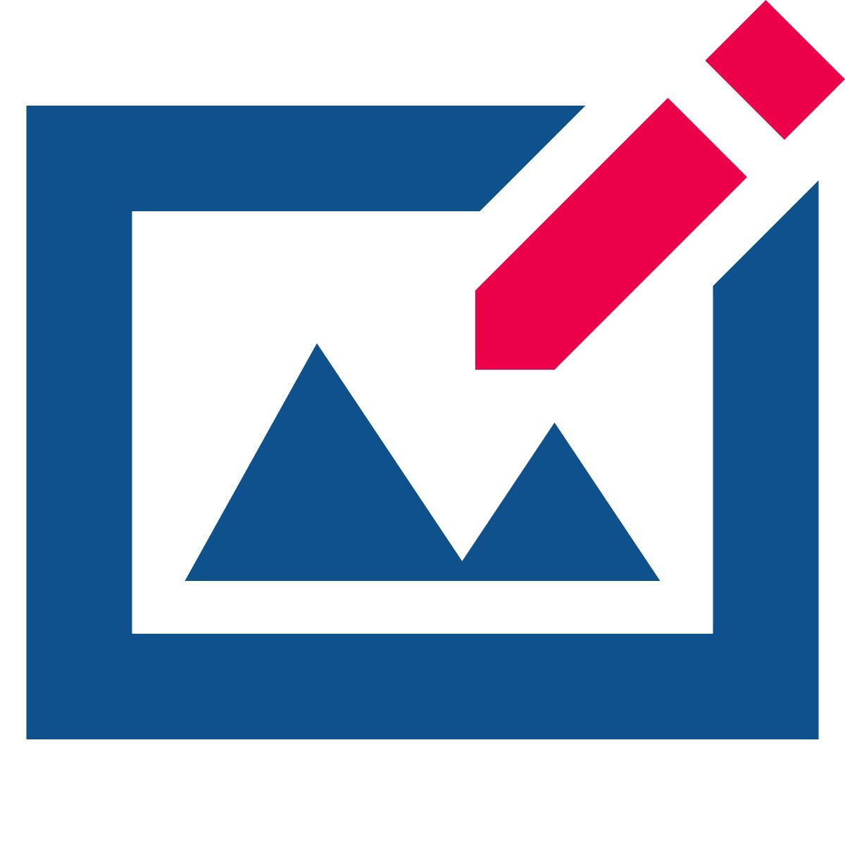 stencil style edit image icon