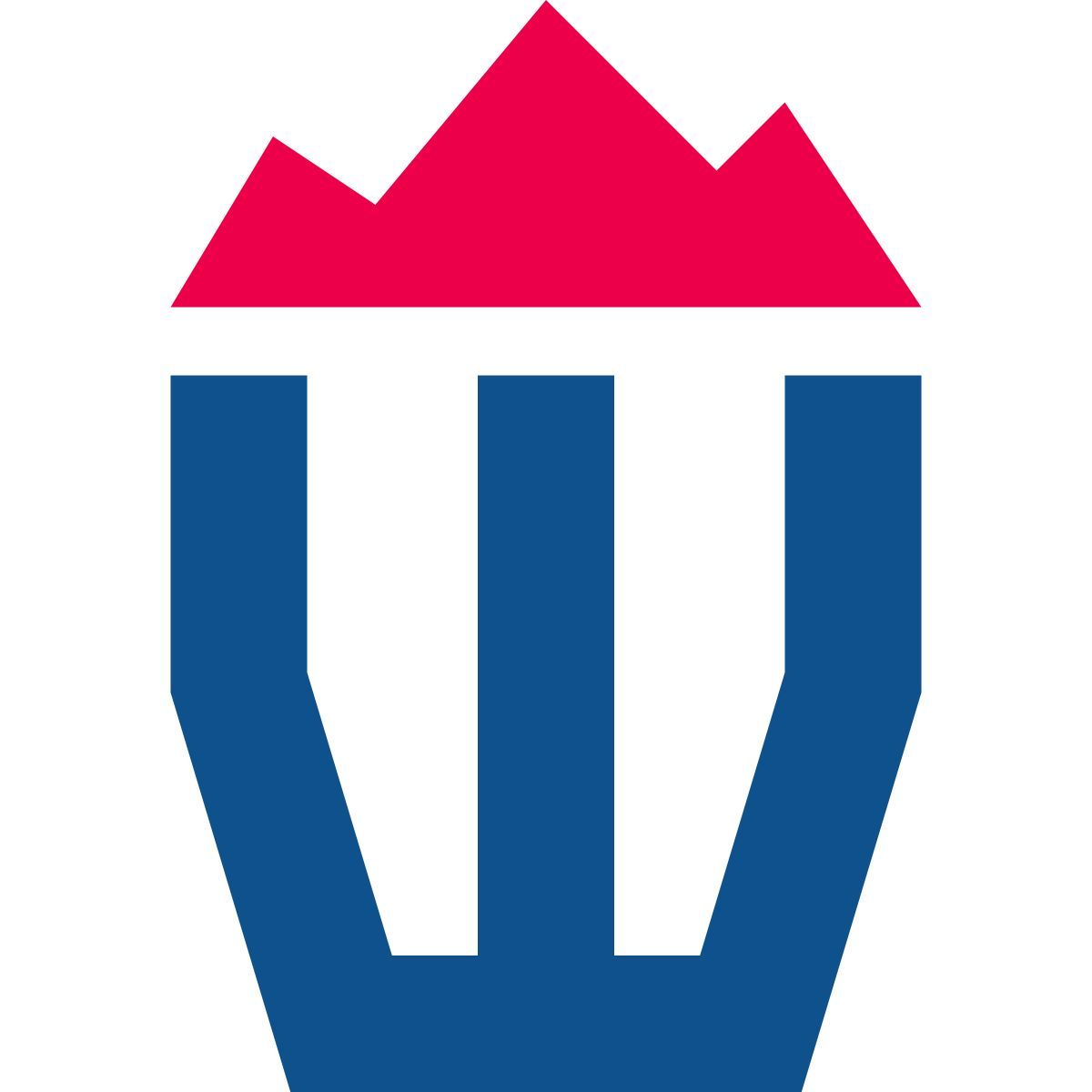 stencil style papelera llena icon