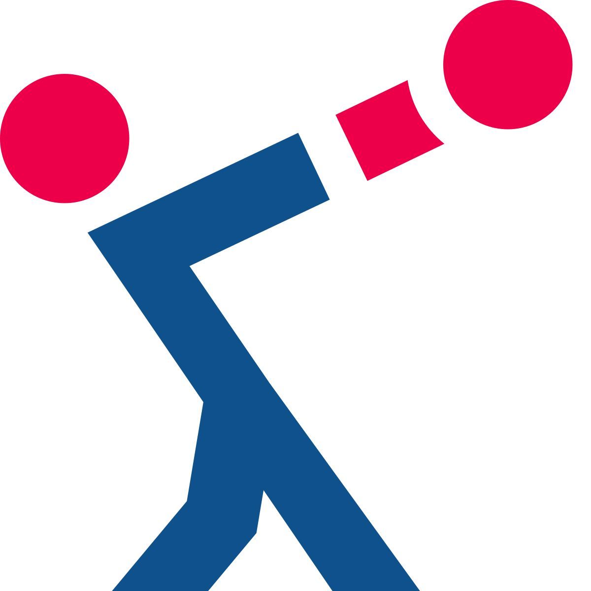 stencil style lancio del martello icon