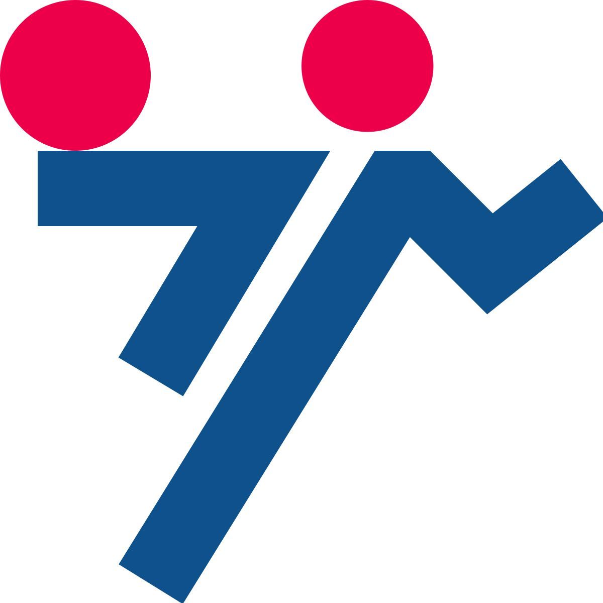 stencil style handball icon