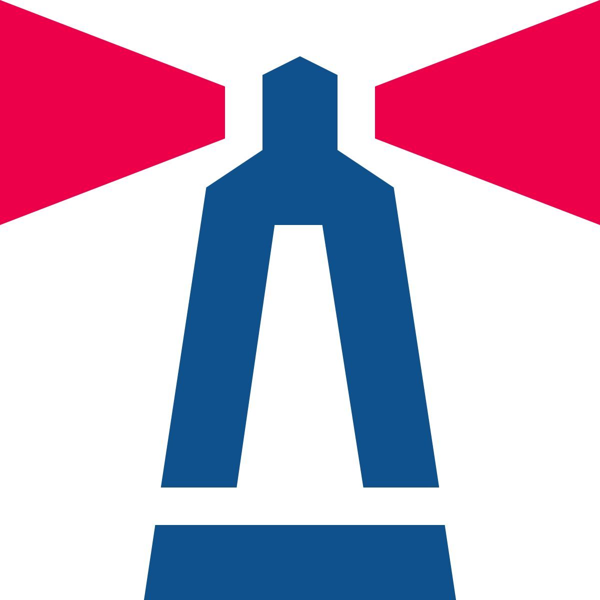 stencil style leuchtturm icon