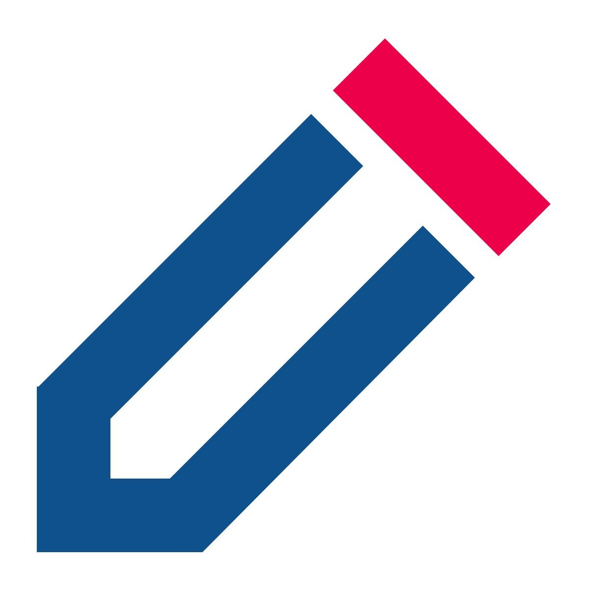 stencil style pencil icon