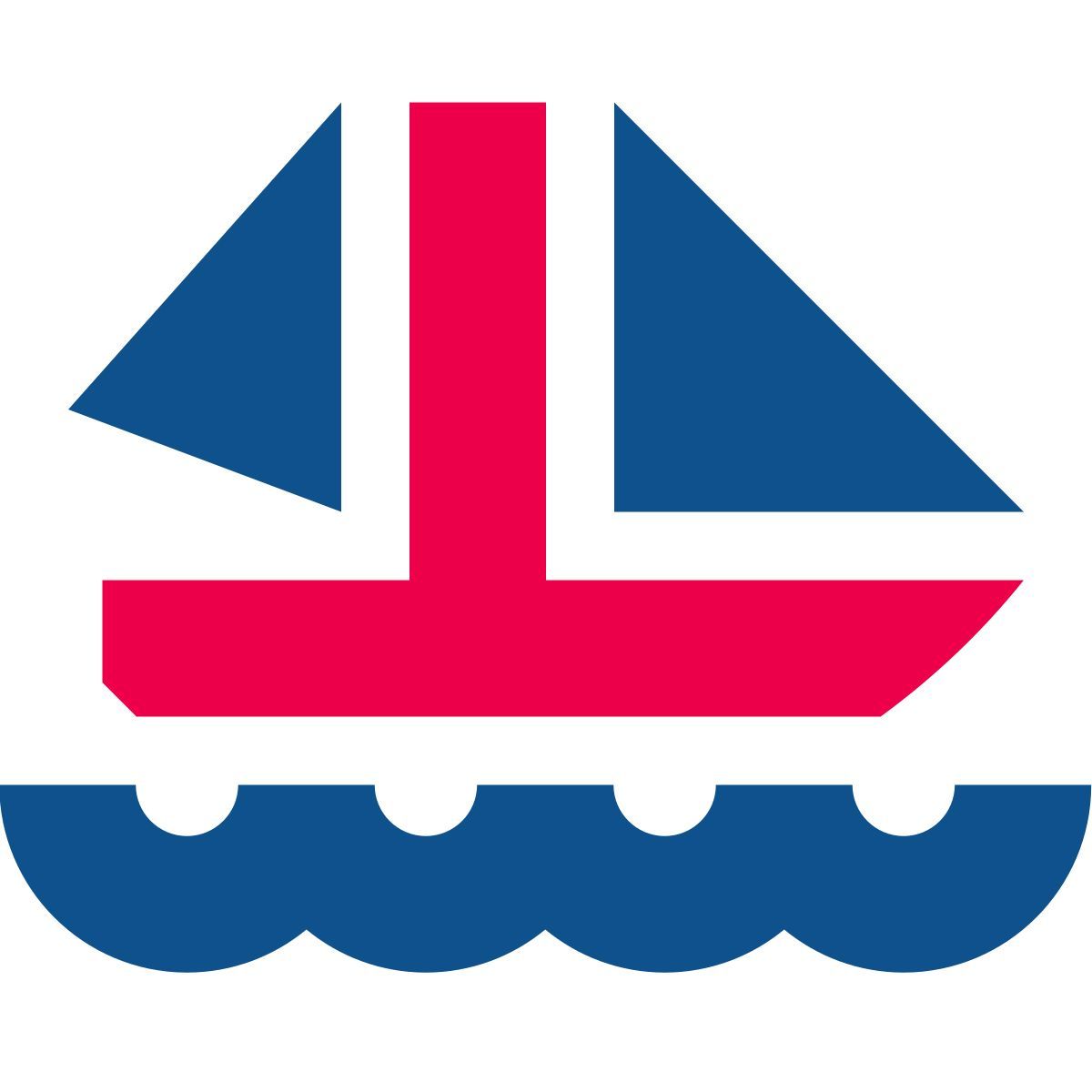 stencil style 帆船 icon