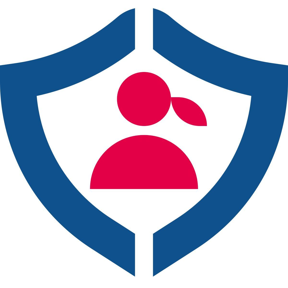 stencil style sicurezza utente femmina icon