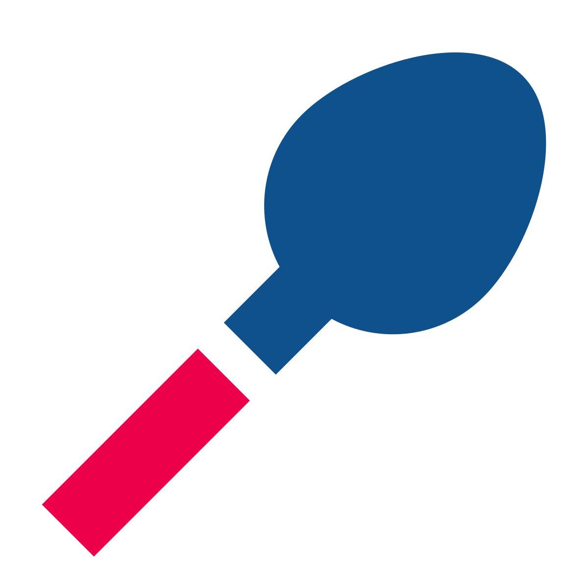 stencil style 숟가락 icon