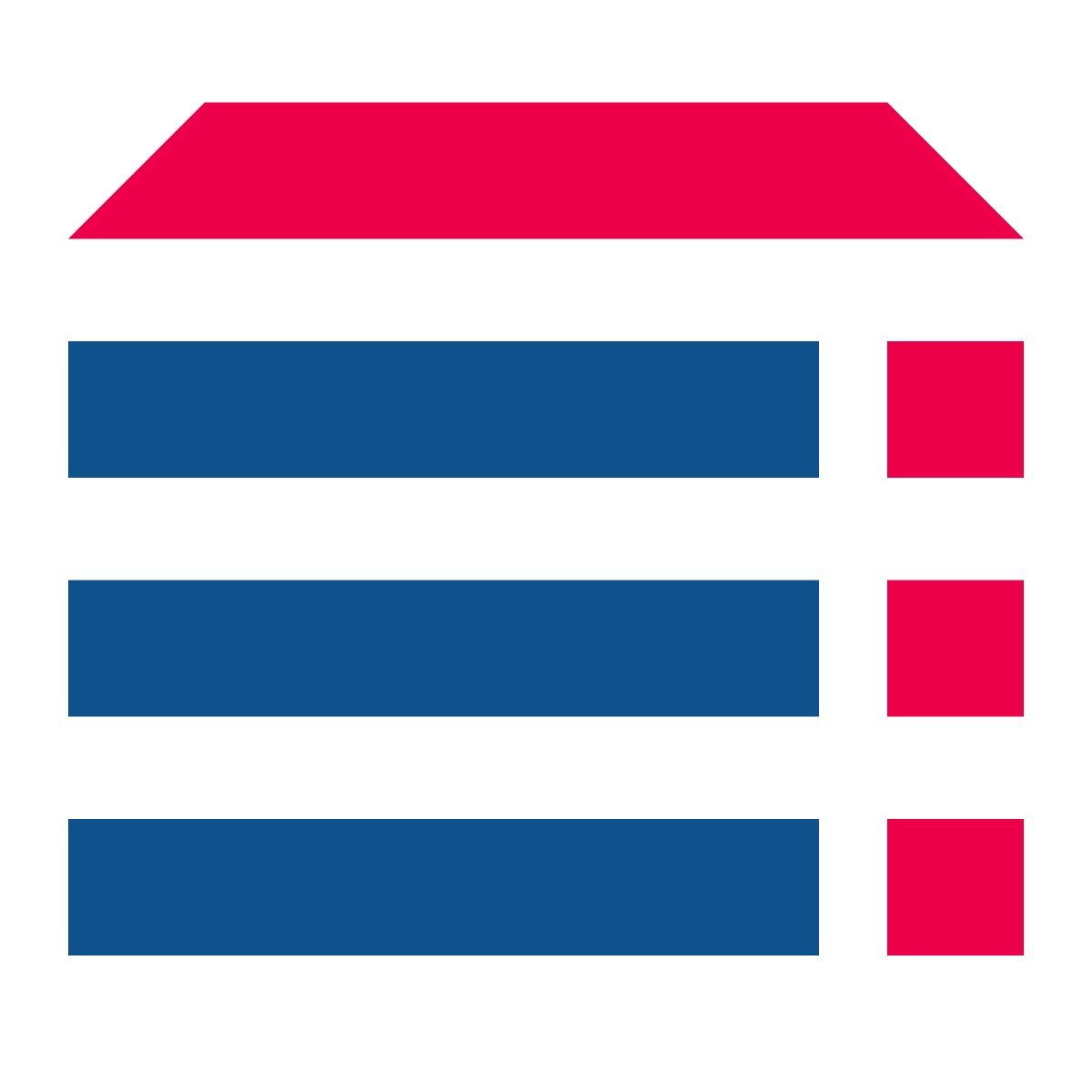 stencil style stack icon