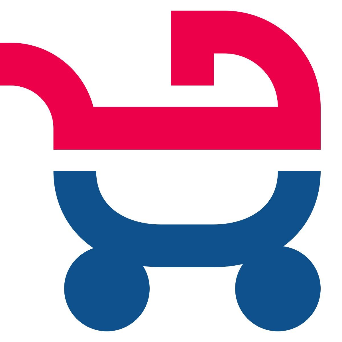 stencil style coche de niño icon