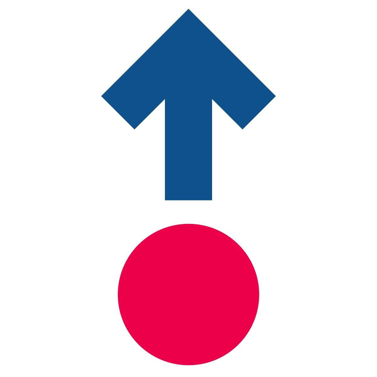 stencil style nach oben wischen icon