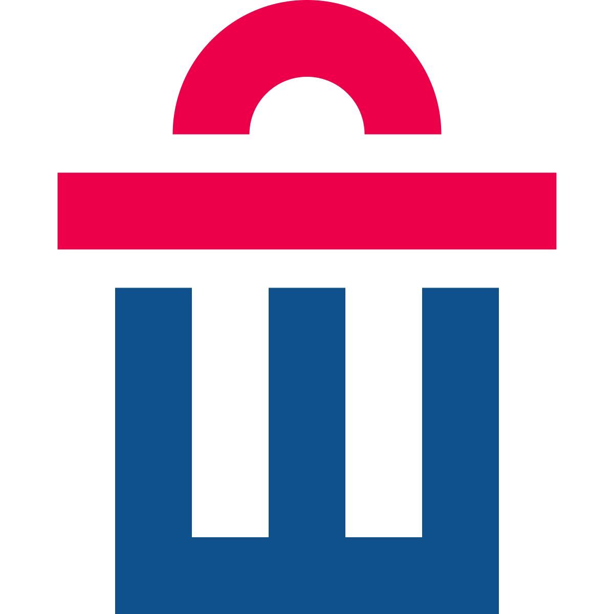 stencil style cestino icon