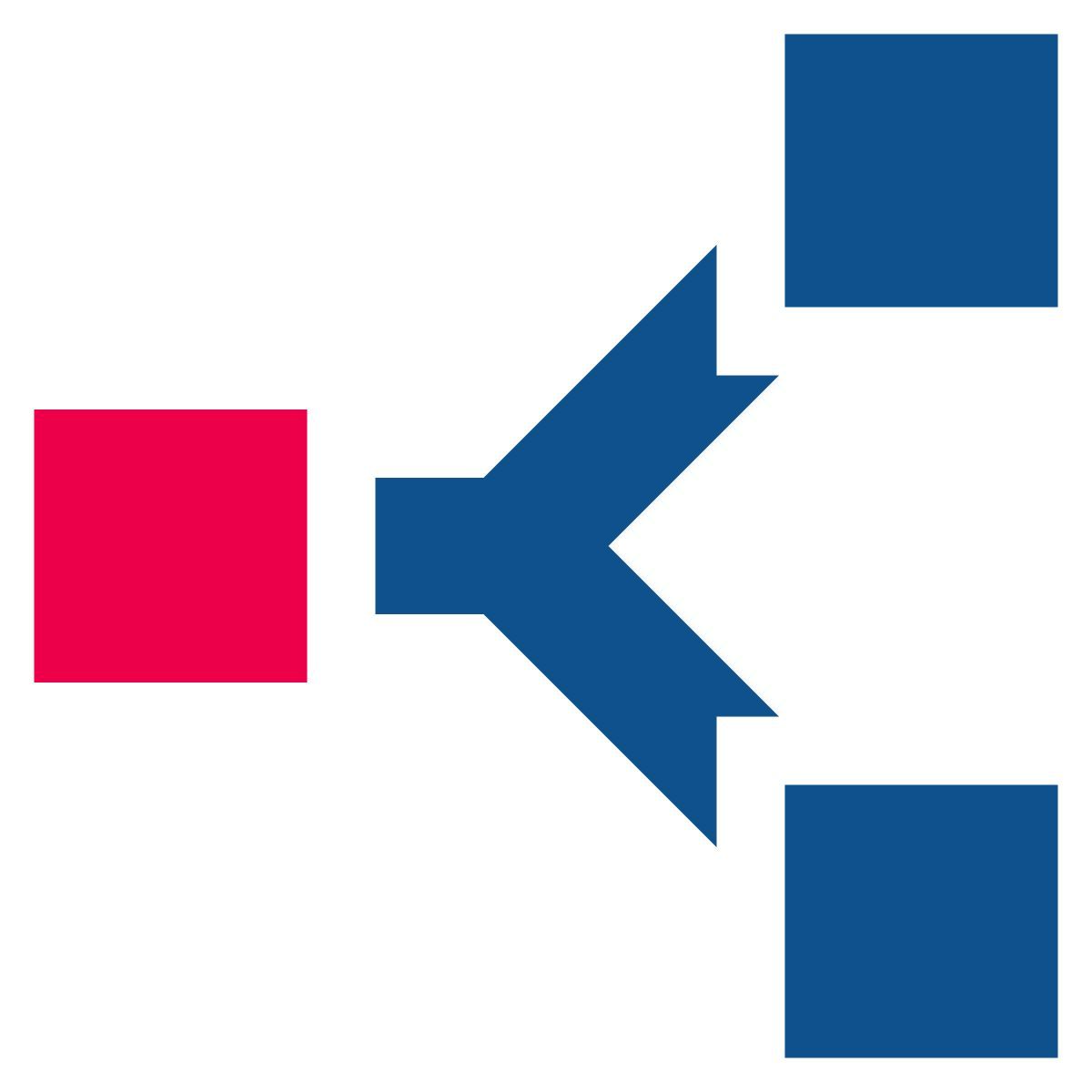 stencil style tree structure icon