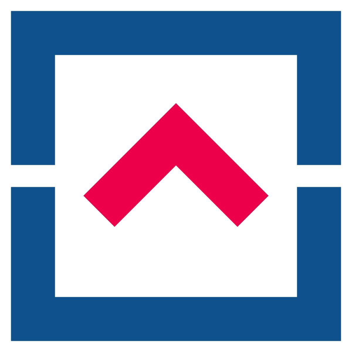 stencil style quadrat hoch icon
